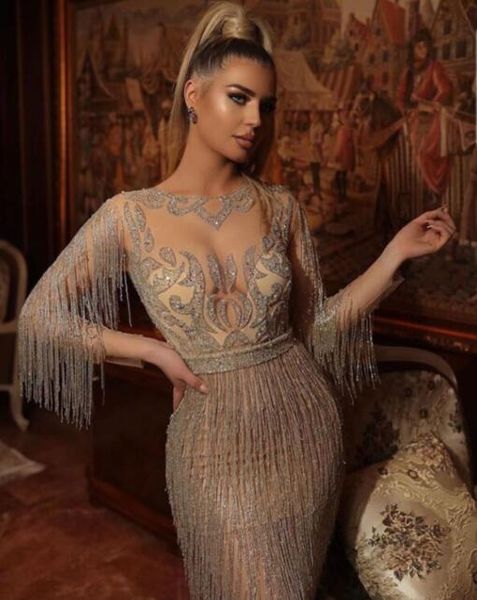 evening dress yousef aljasmi women dress kim kardashian tassel crystals mermaid o-neck long sleeve, Black;pink
evening dress yousef aljasmi women dress kim kardashian tassel crystals mermaid o-neck long sleeve, Black;pink