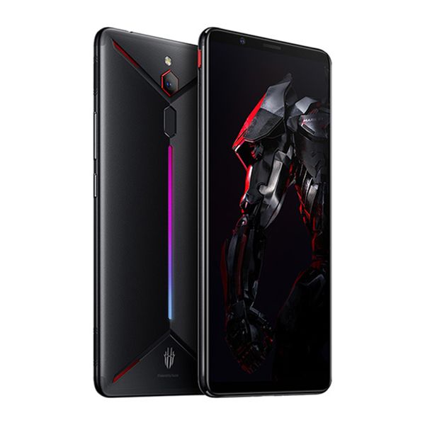 

original zte nubia red magic mars 4g lte cell phone gaming 6gb ram 64gb rom snapdragon 845 octa core android 6.0" screen 16.0mp ai fing
