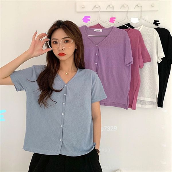 2020 loose design sense t-shirt underwear minority scheming student short-sleeved t-shirt female ins fashion, White
2020 loose design sense t-shirt underwear minority scheming student short-sleeved t-shirt female ins fashion, White