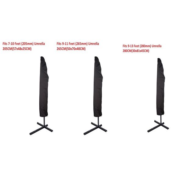 outdoor patio 205-280cm umbrella cover waterproof protective cover with zipper for garden cantilever parasol umbrellas
outdoor patio 205-280cm umbrella cover waterproof protective cover with zipper for garden cantilever parasol umbrellas