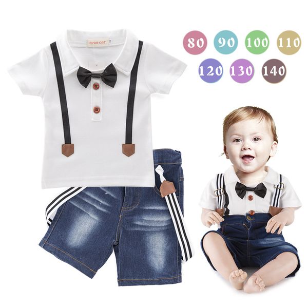 new style summer cowboy camisole short sleeve t-shirt + denim shorts set, White
new style summer cowboy camisole short sleeve t-shirt + denim shorts set, White