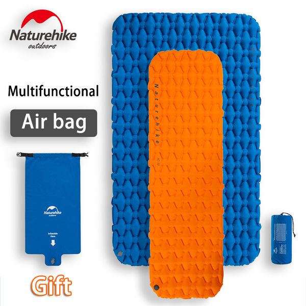 naturehike 2019 new inflatable camping mat bed single person double person air pad mattress sleeping pad with waterproof air bag
naturehike 2019 new inflatable camping mat bed single person double person air pad mattress sleeping pad with waterproof air bag