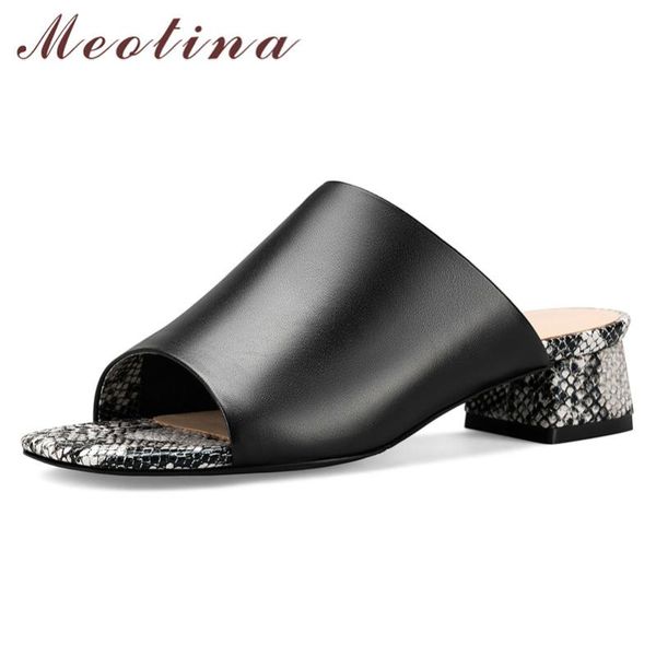 meotina summer slides women shoes natural genuine leather thick heels shoes sheepskin open toe slippers lady sandals size 34-39, Black
meotina summer slides women shoes natural genuine leather thick heels shoes sheepskin open toe slippers lady sandals size 34-39, Black