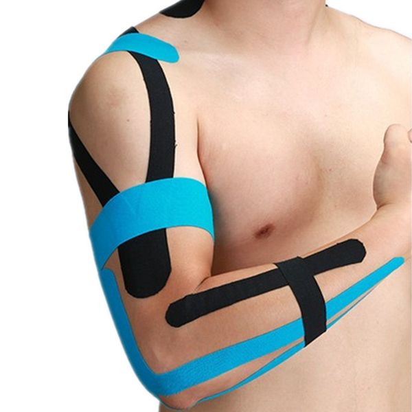 5m length elastic sport tape kinesiology tape athletic strapping gym tennis fitness running knee care, Black;gray
5m length elastic sport tape kinesiology tape athletic strapping gym tennis fitness running knee care, Black;gray