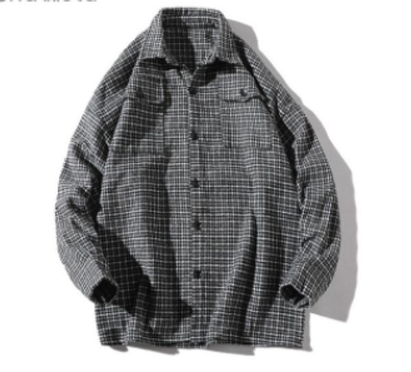 men shirt autumn and spring new brand hip-hop retro lapel shirt men fashion streetwear lattice single breasted shirts, White;black
men shirt autumn and spring new brand hip-hop retro lapel shirt men fashion streetwear lattice single breasted shirts, White;black