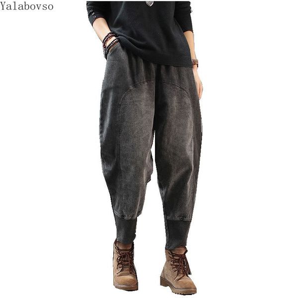 2019 autumn and winter new dark coffee color jeans women retro art corduroy patchwork casual pants for women z3, Blue
2019 autumn and winter new dark coffee color jeans women retro art corduroy patchwork casual pants for women z3, Blue