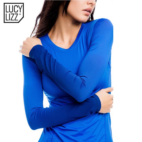 lucylizz 2019 women full sleeve yoga sport t shirt quick dry fitness clothing gym tank running jogging shirts activewear, White;red