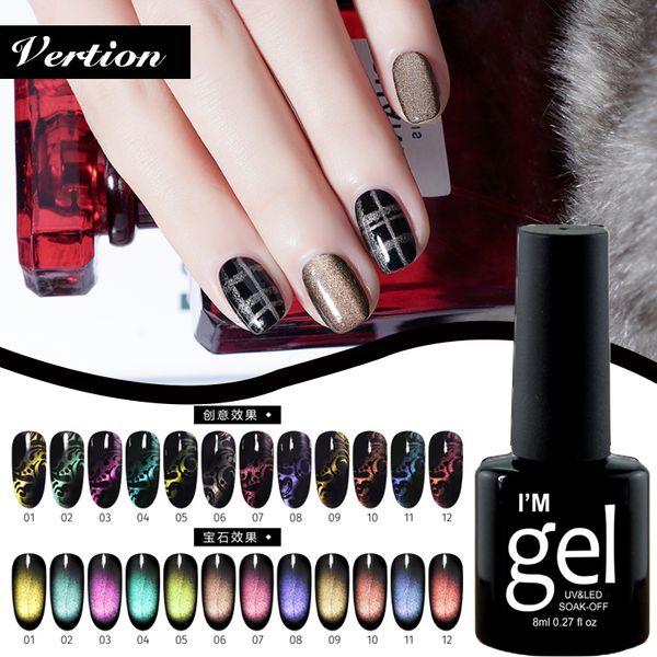 verntion 9d chameleon magnetic cat eye gel nail polish long lasting shining laser cat eye soak off uv led gel varnish lacquer, Red;pink
verntion 9d chameleon magnetic cat eye gel nail polish long lasting shining laser cat eye soak off uv led gel varnish lacquer, Red;pink