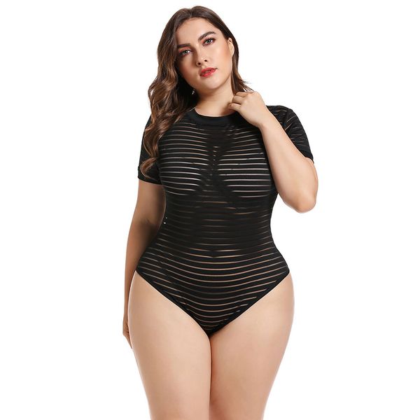 women jumpsuits 2019 rompers womens jumpsuit summer fashion round neck striped mesh jumpsuit rompers lace bodysuit#xb35, Black;white
women jumpsuits 2019 rompers womens jumpsuit summer fashion round neck striped mesh jumpsuit rompers lace bodysuit#xb35, Black;white