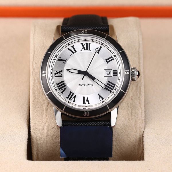 mens watch 50m waterproof automatic mechanical movement 316stainless steel case imported calf leather with waterproof fabric sapphire mirror, Slivery;brown
mens watch 50m waterproof automatic mechanical movement 316stainless steel case imported calf leather with waterproof fabric sapphire mirror, Slivery;brown