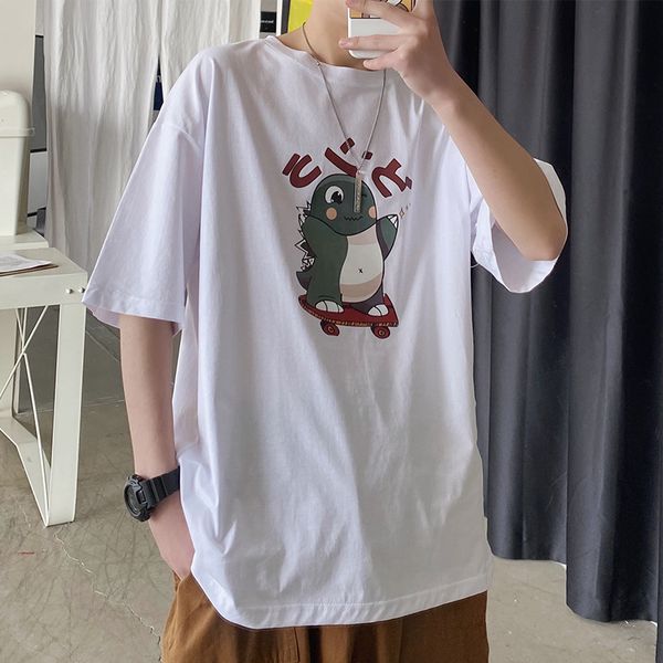 summer half-sleeve shirt t-shirt men's loose-fit japanese-style cartoon animation versatile trend hong kong style ins super fire, White;black
summer half-sleeve shirt t-shirt men's loose-fit japanese-style cartoon animation versatile trend hong kong style ins super fire, White;black