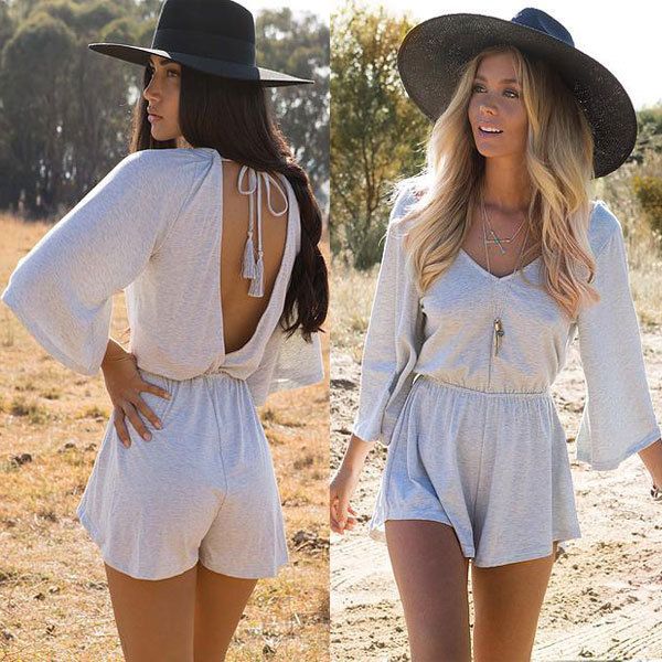 qcqbi v neck solid lace up middle sleeve knitted playsuit female summer backless jumpsuit shorts hollow out streetwear, Black;white
qcqbi v neck solid lace up middle sleeve knitted playsuit female summer backless jumpsuit shorts hollow out streetwear, Black;white