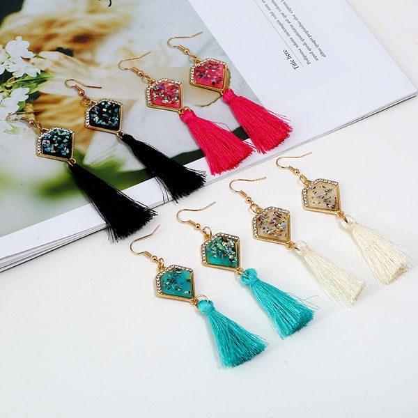 fldz classic tassel earrings ladies elegant sequins red blue black white long pendant for women fashion jewelry long earings, Golden;silver
fldz classic tassel earrings ladies elegant sequins red blue black white long pendant for women fashion jewelry long earings, Golden;silver