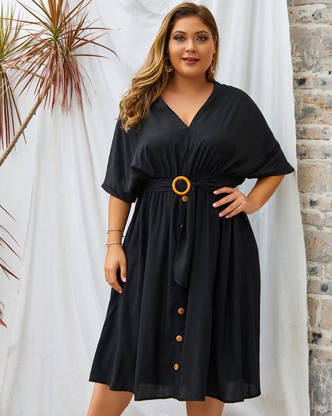 2020new design women's dress elegant fashion dress bat sleeve v-neck holidays dresses pink black army green 4xl 3xl 2xl xl
2020new design women's dress elegant fashion dress bat sleeve v-neck holidays dresses pink black army green 4xl 3xl 2xl xl