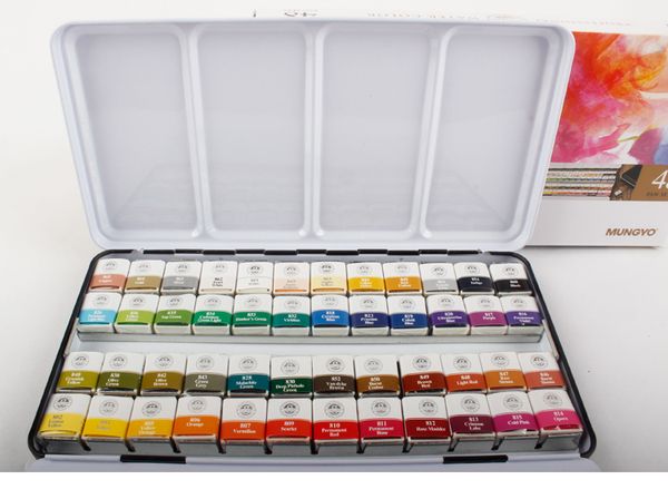 mungyo mwph series 12/24/48 colors profession watercolor paints iron box packing solid pigment art drawing supplies
mungyo mwph series 12/24/48 colors profession watercolor paints iron box packing solid pigment art drawing supplies