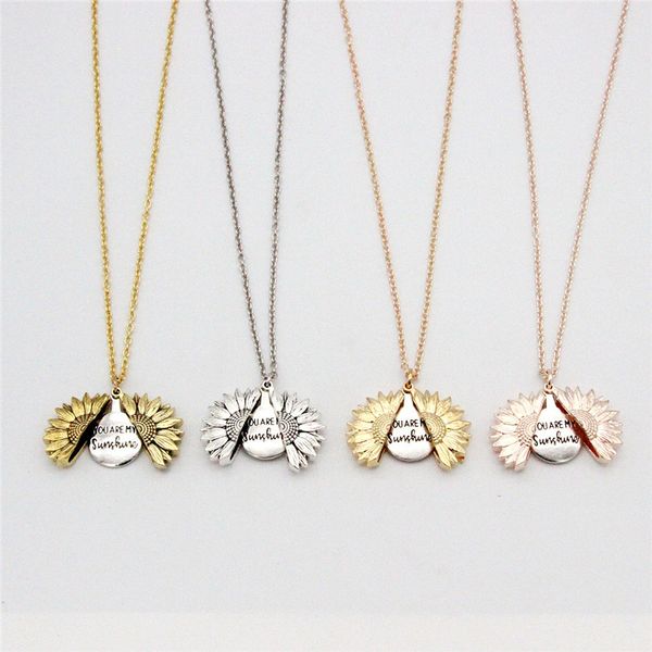 sunflower necklace valentine gift gold locket can open pendant necklace you are my sunshine for woman gift a03, Black
sunflower necklace valentine gift gold locket can open pendant necklace you are my sunshine for woman gift a03, Black