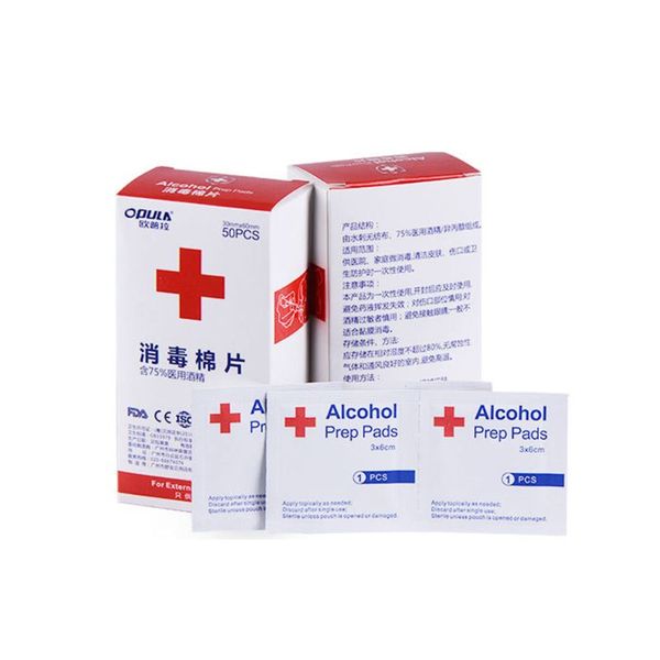 50pcs alcohol prep pads antibacterial sterilization wounds disinfection wipes x7yb
50pcs alcohol prep pads antibacterial sterilization wounds disinfection wipes x7yb