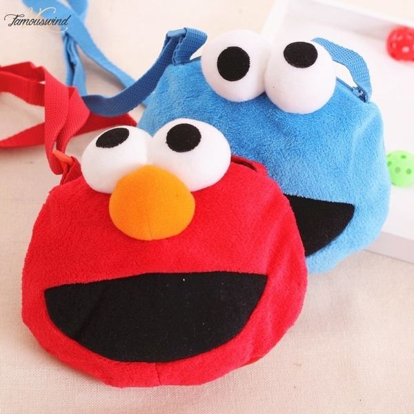 cartoon sesame street elmo funny bag satchel messenger bag kindergarten shoulder bag drop shipping