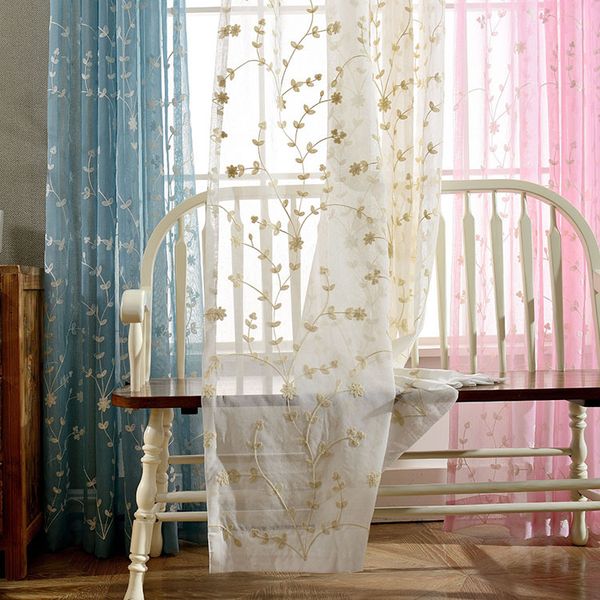 sheer curtains fabric floral embroidered for living room rod pocket retro voile drapes for girls room
sheer curtains fabric floral embroidered for living room rod pocket retro voile drapes for girls room