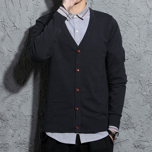 solid korean style men winter cardigan sweater v-neck slim big boys sweaters 2018 winter thin teenager men knit wear, White;black
solid korean style men winter cardigan sweater v-neck slim big boys sweaters 2018 winter thin teenager men knit wear, White;black