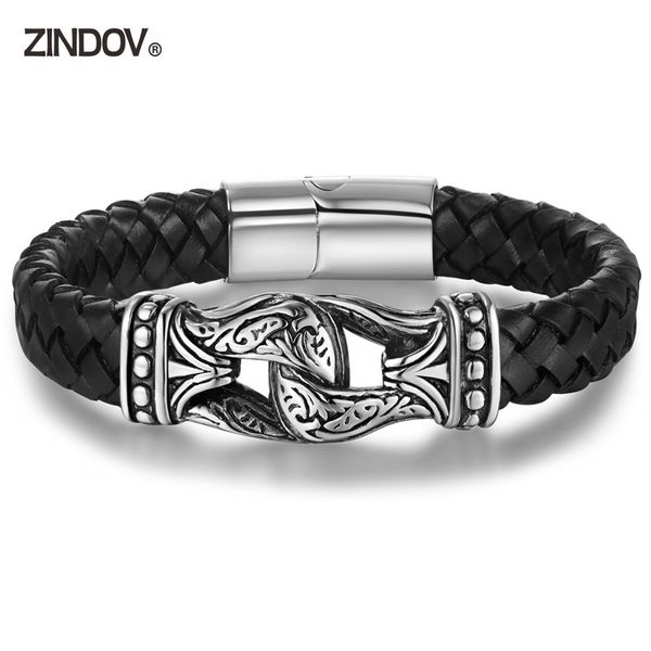 zindov leather bracelet male punk hip stainless steel jewelry mens custom braided leather bracelets wholesale father day gift, Golden;silver
zindov leather bracelet male punk hip stainless steel jewelry mens custom braided leather bracelets wholesale father day gift, Golden;silver