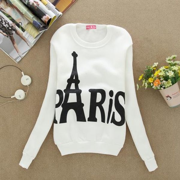 2019 spring winter women long sleeve fleece sweatshirts paris print pullover casual korean harajuku tracksuit pull clothes, Black
2019 spring winter women long sleeve fleece sweatshirts paris print pullover casual korean harajuku tracksuit pull clothes, Black