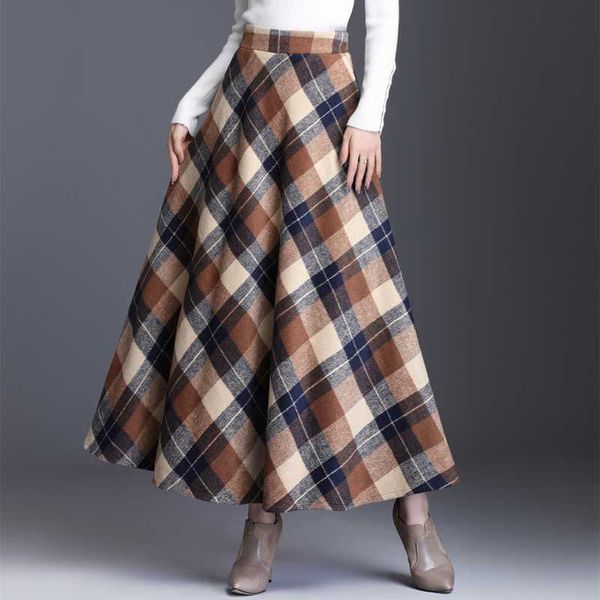 brand skirt womens 2020 autumn winter plus size 3xl elegant korean style fashion plaid tall waist long clothing thickening, Black
brand skirt womens 2020 autumn winter plus size 3xl elegant korean style fashion plaid tall waist long clothing thickening, Black