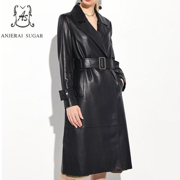 winter autumn women sheepskin genuine leather jacket black slim turn-down collar jaqueta couro feminina long windbreak coat
winter autumn women sheepskin genuine leather jacket black slim turn-down collar jaqueta couro feminina long windbreak coat