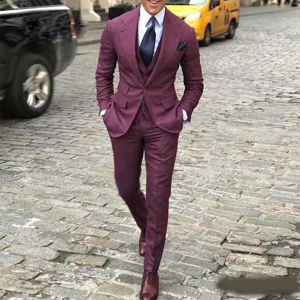 designer three pieces men's formal tuxedos notched lapel slim fit groomsmen wear one button men's suit sets, Black;gray
designer three pieces men's formal tuxedos notched lapel slim fit groomsmen wear one button men's suit sets, Black;gray