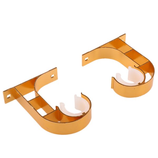 2x aluminium alloy drapery rod support bracket curtain pole holder wall mounted brackets
2x aluminium alloy drapery rod support bracket curtain pole holder wall mounted brackets