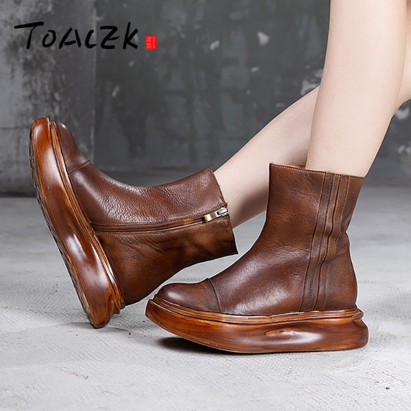 handmade autumn\/winter new thick leather women's boots, head leather shoes, mid-barrel short boots, Black
handmade autumn\/winter new thick leather women's boots, head leather shoes, mid-barrel short boots, Black