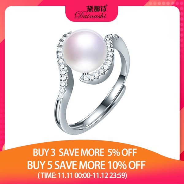 dainashi 100% genuine freshwater cultured pearl ring fashion "s" 925 sterling silver crystal zircon adjustable ring for women, Golden;silver
dainashi 100% genuine freshwater cultured pearl ring fashion "s" 925 sterling silver crystal zircon adjustable ring for women, Golden;silver