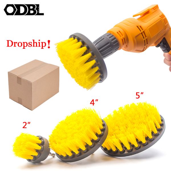 

3 pcs power scrubber brush drill brush clean for bathroom surfaces tub shower tile grout cordless power scrub drill cleaning kit