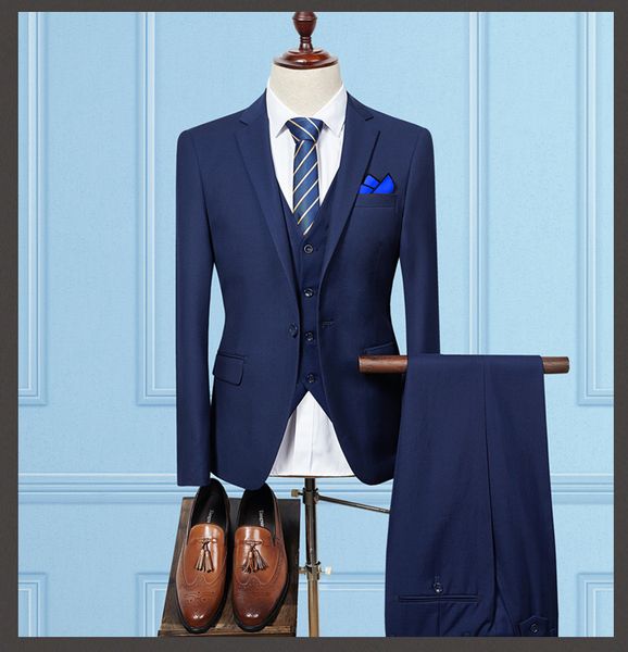 2019 men's blue dinner suit fashion men custom slim fit casual tuxedo business costume suit mens wedding groom 3 piece suits, White;black
2019 men's blue dinner suit fashion men custom slim fit casual tuxedo business costume suit mens wedding groom 3 piece suits, White;black