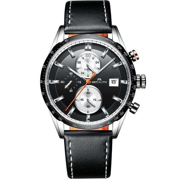 megalith fashion luxury wrist watches for men waterproof chronograp sports business black leather watches male clock reloj, Slivery;brown
megalith fashion luxury wrist watches for men waterproof chronograp sports business black leather watches male clock reloj, Slivery;brown