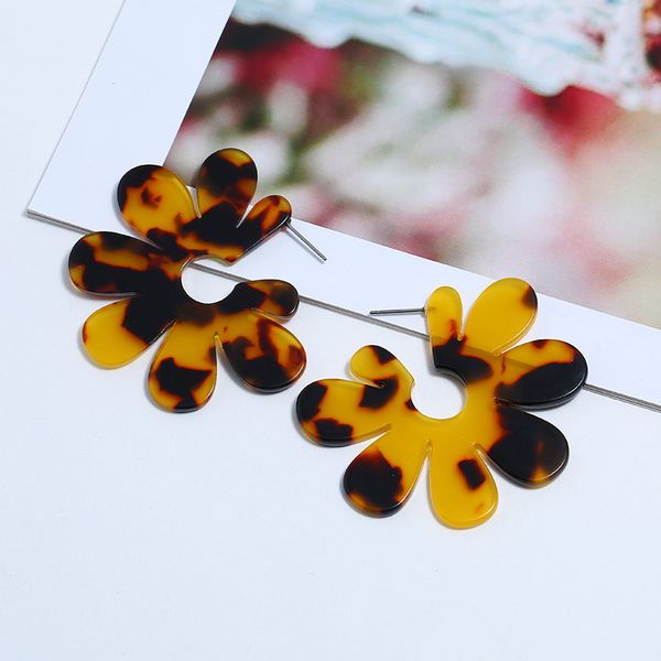 fashion exaggeration western style trend ear rings cellulose acetate sheet geometry flower earrings, Silver
fashion exaggeration western style trend ear rings cellulose acetate sheet geometry flower earrings, Silver