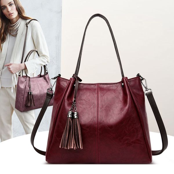 yilian leather bag, women's design bag of 2019, stylish shoulder bag, leather bag