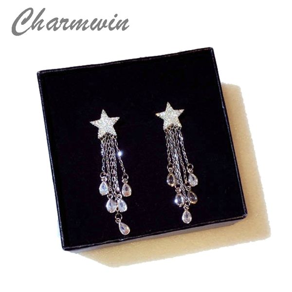 charmwin tassel earrings women long earrings luxury rhinestone star big cubic zirconia dangle earrings s925 silver needle pe1559
charmwin tassel earrings women long earrings luxury rhinestone star big cubic zirconia dangle earrings s925 silver needle pe1559