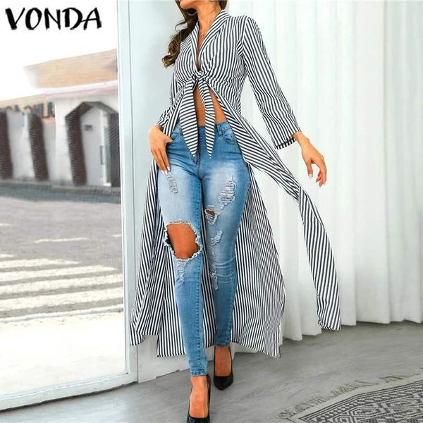 vonda tunic vintage striped blouse 2019 autumn long sleeve shirts summer beach long party blusas plus size blouse s-5xl, White
vonda tunic vintage striped blouse 2019 autumn long sleeve shirts summer beach long party blusas plus size blouse s-5xl, White
