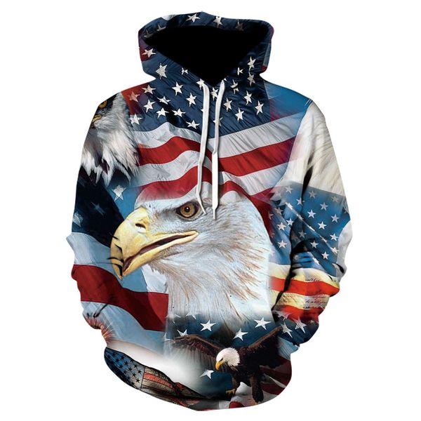 usa flag eagle print hoodie personalized print street wear hoodie animation 3d printed animal casual sweatshirt new 2019, Black
usa flag eagle print hoodie personalized print street wear hoodie animation 3d printed animal casual sweatshirt new 2019, Black