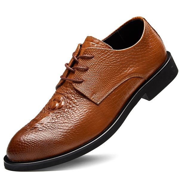 new luxury fashion wedding business shoes men oxford dress shoes crocodile pattern men formal shoes, Black
new luxury fashion wedding business shoes men oxford dress shoes crocodile pattern men formal shoes, Black