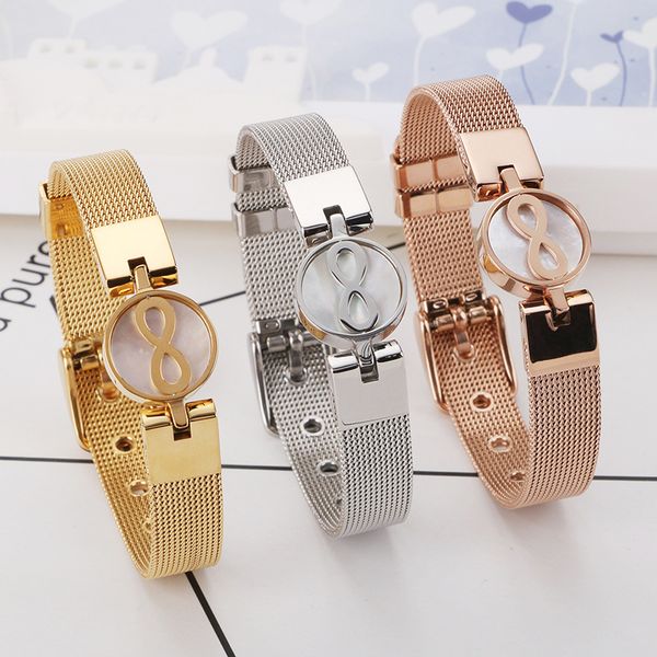beaded, strands rose gold color stainless steel mesh strap bracelet for women men adjustable infinity charm wrap bracelets bangles jewelry, Black
beaded, strands rose gold color stainless steel mesh strap bracelet for women men adjustable infinity charm wrap bracelets bangles jewelry, Black