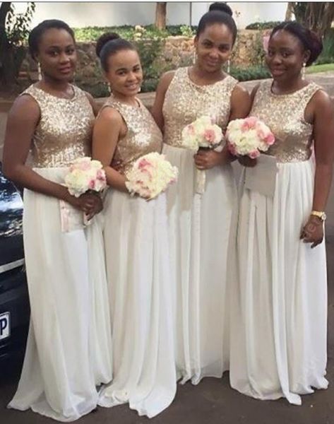 amazing sequined fabric bridesmaids dresses chiffon long jewel neck chiffon empire beach style plus size party prom evening dress, White;pink
amazing sequined fabric bridesmaids dresses chiffon long jewel neck chiffon empire beach style plus size party prom evening dress, White;pink