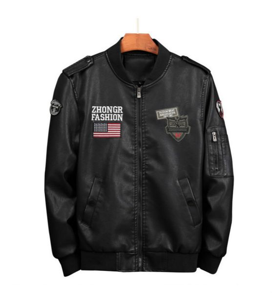 men's leather flight jackets long sleeve fashion thick streetwear hip hop style designer men's leather jacket highstreet plus size, Black
men's leather flight jackets long sleeve fashion thick streetwear hip hop style designer men's leather jacket highstreet plus size, Black