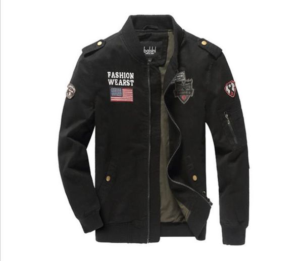 mens autumn cargo jackets solid panelled zipper fly coats stand collar long sleeved embroidery jacket mens clothing, Black;brown
mens autumn cargo jackets solid panelled zipper fly coats stand collar long sleeved embroidery jacket mens clothing, Black;brown