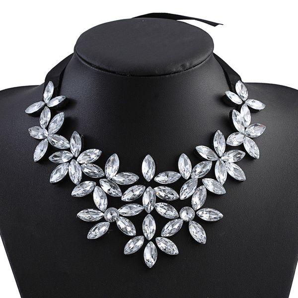 new fashion silver gold black color multi layer flower necklaces for women chunky ribbon tie chain petal collar choker necklace, Golden;silver
new fashion silver gold black color multi layer flower necklaces for women chunky ribbon tie chain petal collar choker necklace, Golden;silver