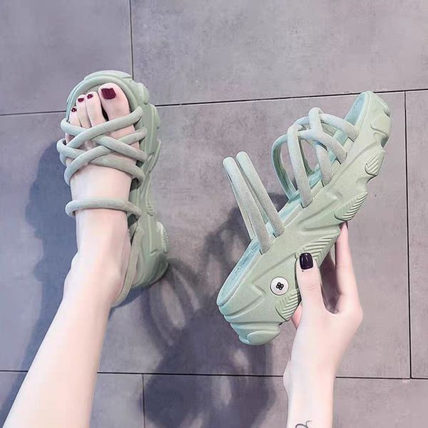 two wearing sandals women women's summer footwear wild sports thick bottom sponge cake roman women's shoes sandals, Black
two wearing sandals women women's summer footwear wild sports thick bottom sponge cake roman women's shoes sandals, Black