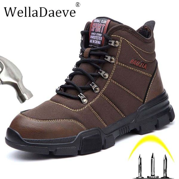 men's steel toe safety shoes winter high work boots lightweight anti-smashing anti-puncture protective boots for men shoes, Black
men's steel toe safety shoes winter high work boots lightweight anti-smashing anti-puncture protective boots for men shoes, Black