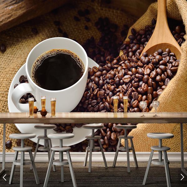 custom papel de parede 3d, coffee and coffee beans murals for kitchen dining room background decorative wallpaper
custom papel de parede 3d, coffee and coffee beans murals for kitchen dining room background decorative wallpaper