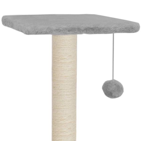 cat scratching tree sisal 65 cm gray other bird supplies
